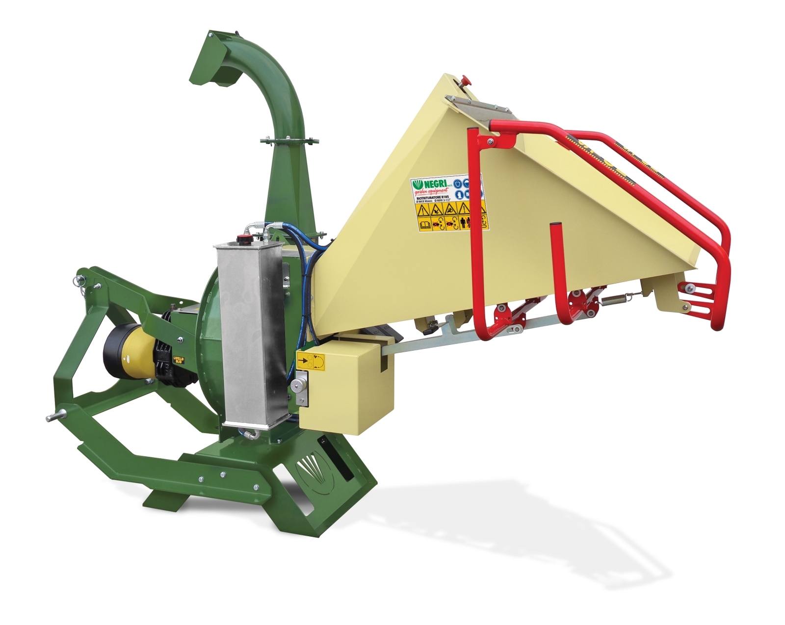 Hakselaar R185 Gedragen in driepunt