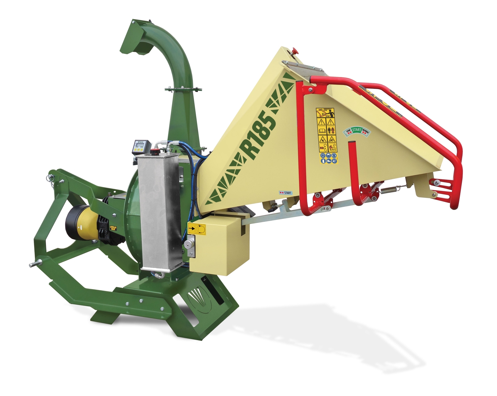 Hakselaar R185 Gedragen in driepunt met no-stress