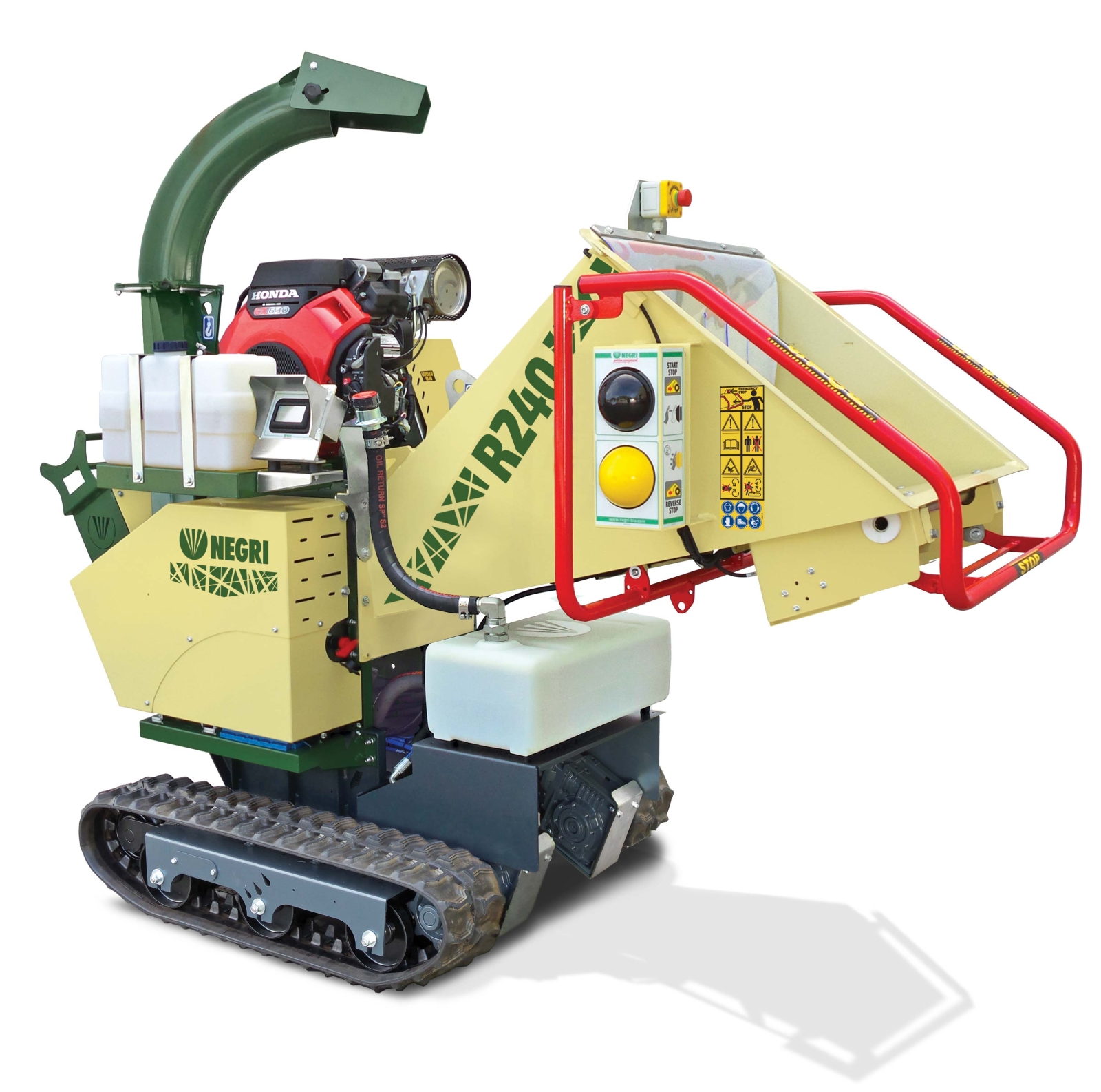 Hakselaar R240 21pk Honda GX630 benzine , rupsbanden