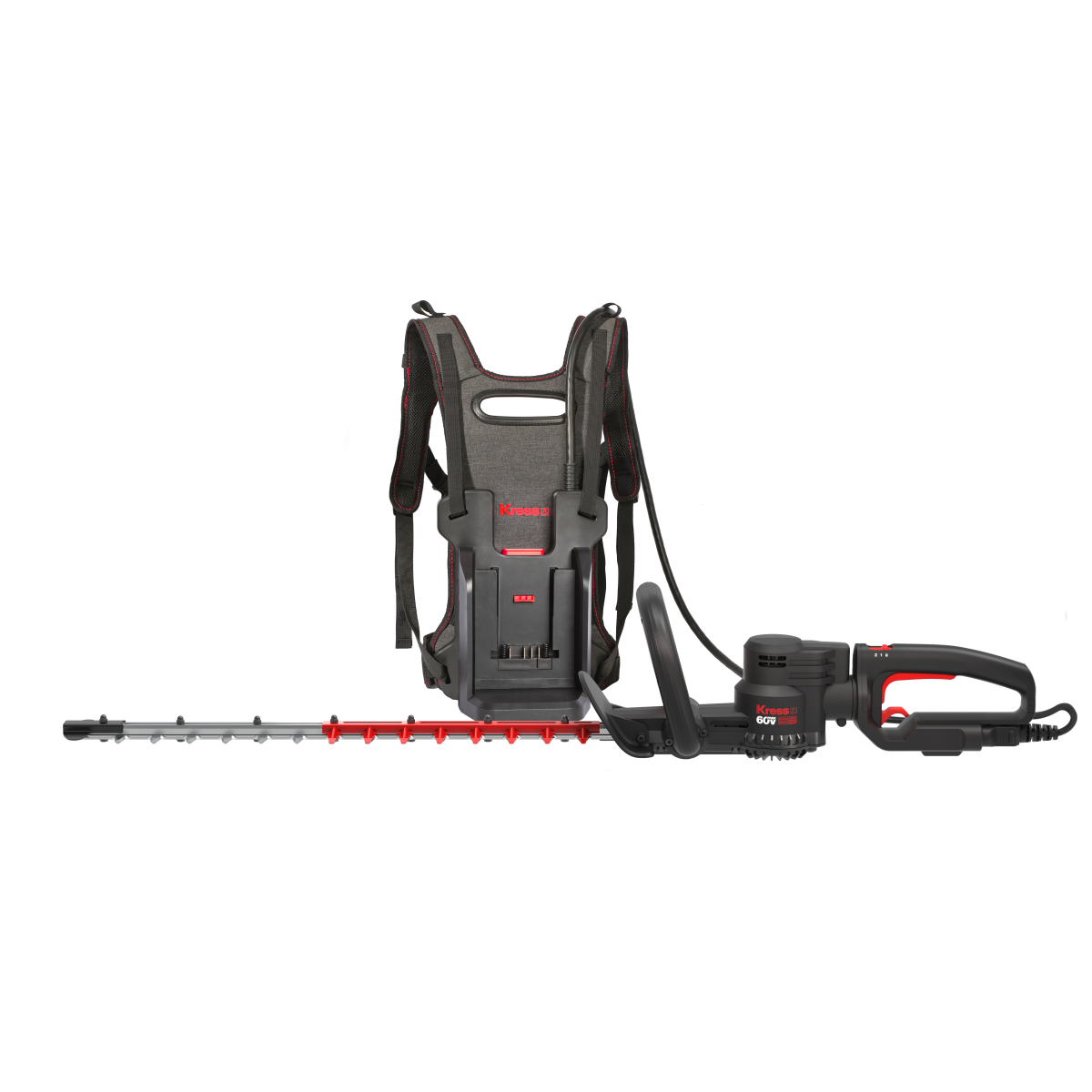 KRESS KG260E.9 60V PROFESSIONELE HEGGENSCHAAR – DRAAIBAAR HANDVAT & NEUSBESCHERMER – BODY ONLY