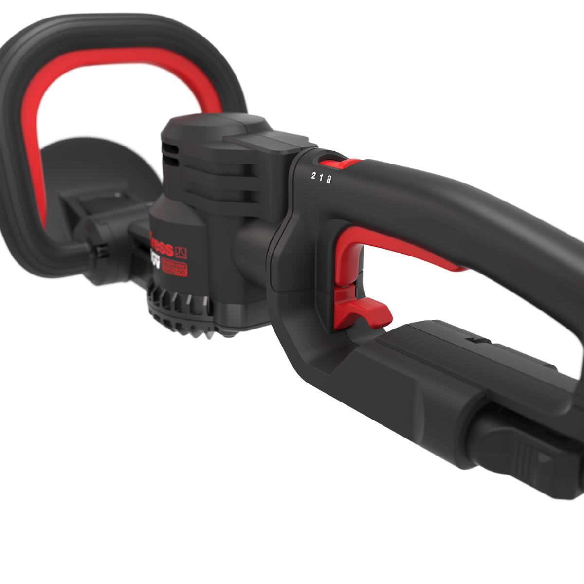 KRESS KG260E.9 60V PROFESSIONELE HEGGENSCHAAR – DRAAIBAAR HANDVAT & NEUSBESCHERMER – BODY ONLY