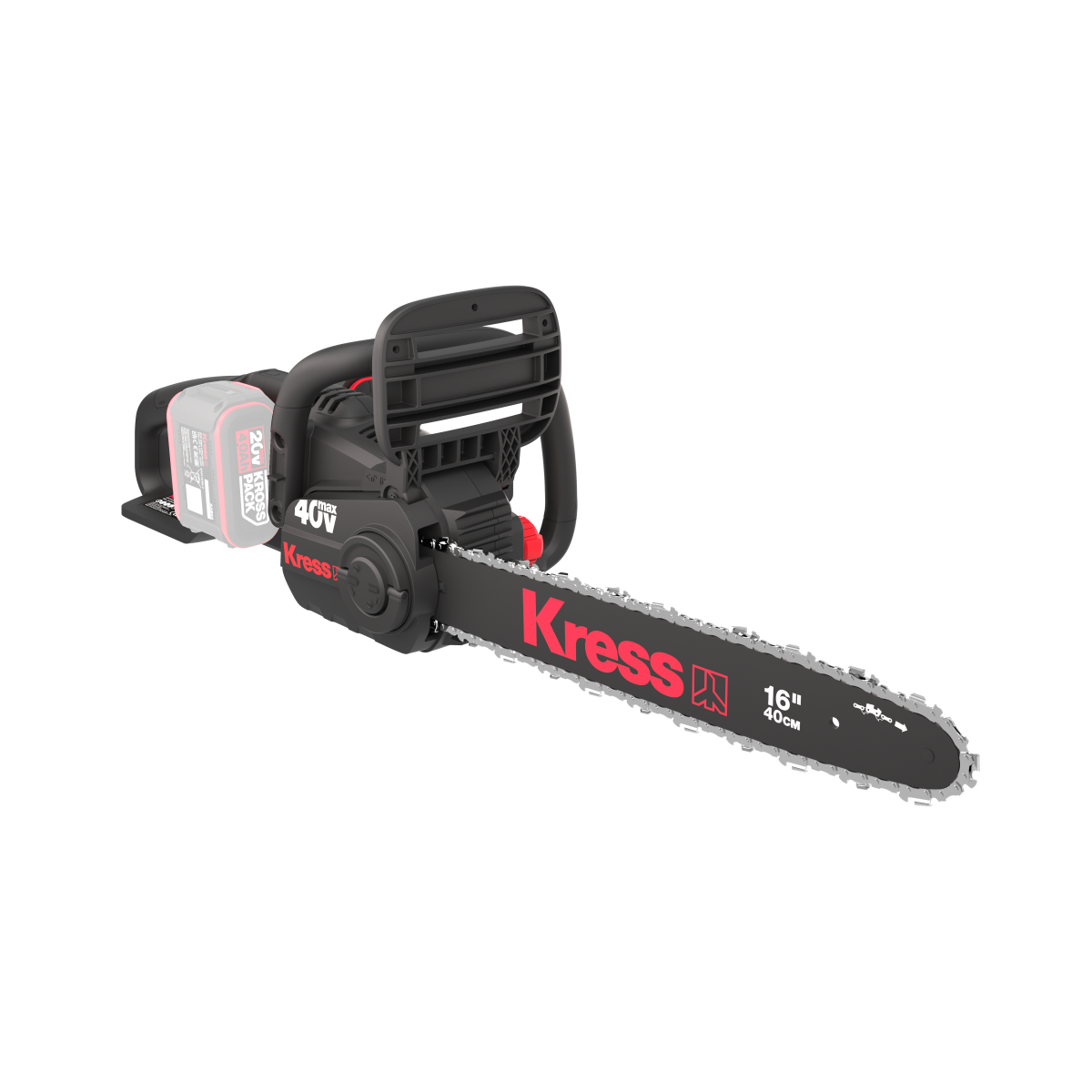 KRESS KG347.9 40V ACCU ZAAG – 40 CM BLAD – 18 M/S KETTINGSNELHEID – KROSSPACK – BODY ONLY