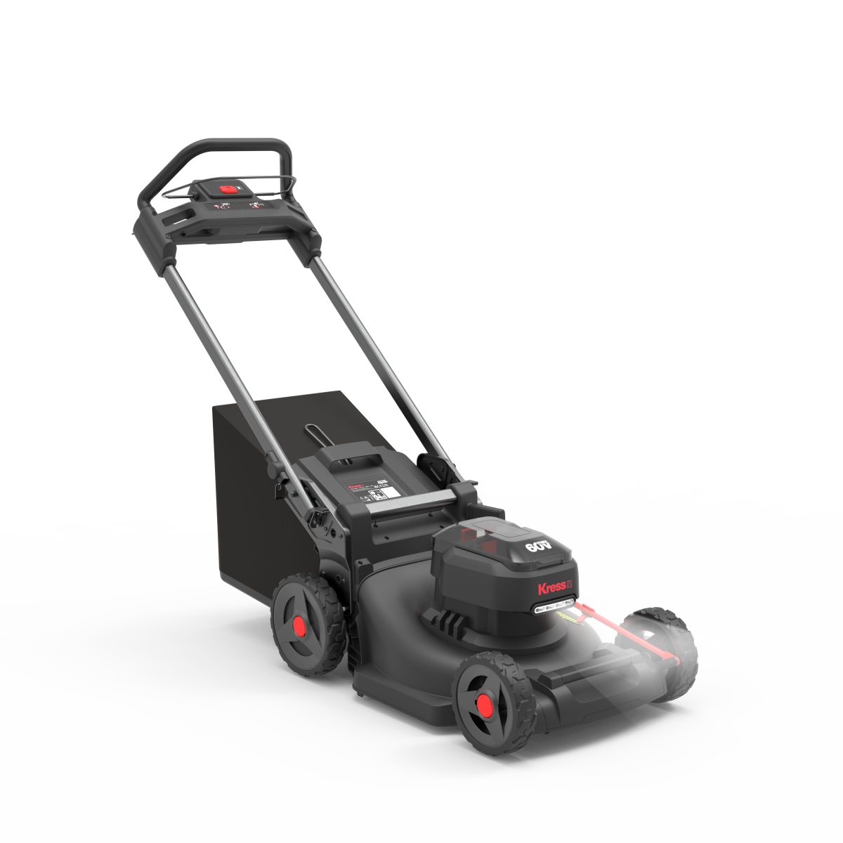 KRESS KG756E.9 ACCUGRASMAAIER 60V – 46 CM MAAIBREEDTE INCLUSIEF 2× KA3002 ACCU & KA3714 SNELLADER