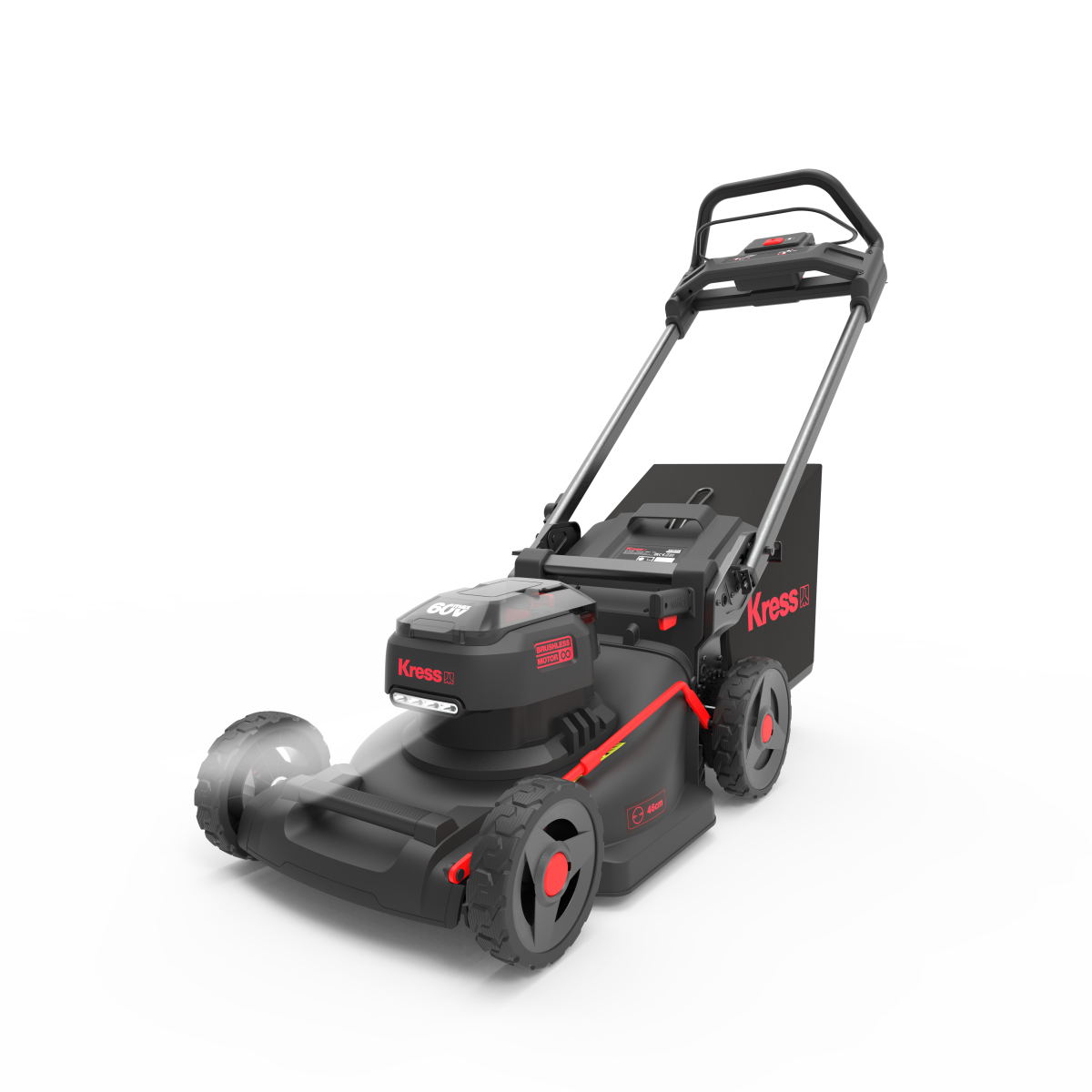 KRESS KG756E.9 ACCUGRASMAAIER 60V – 46 CM MAAIBREEDTE INCLUSIEF 2× KA3002 ACCU & KA3714 SNELLADER