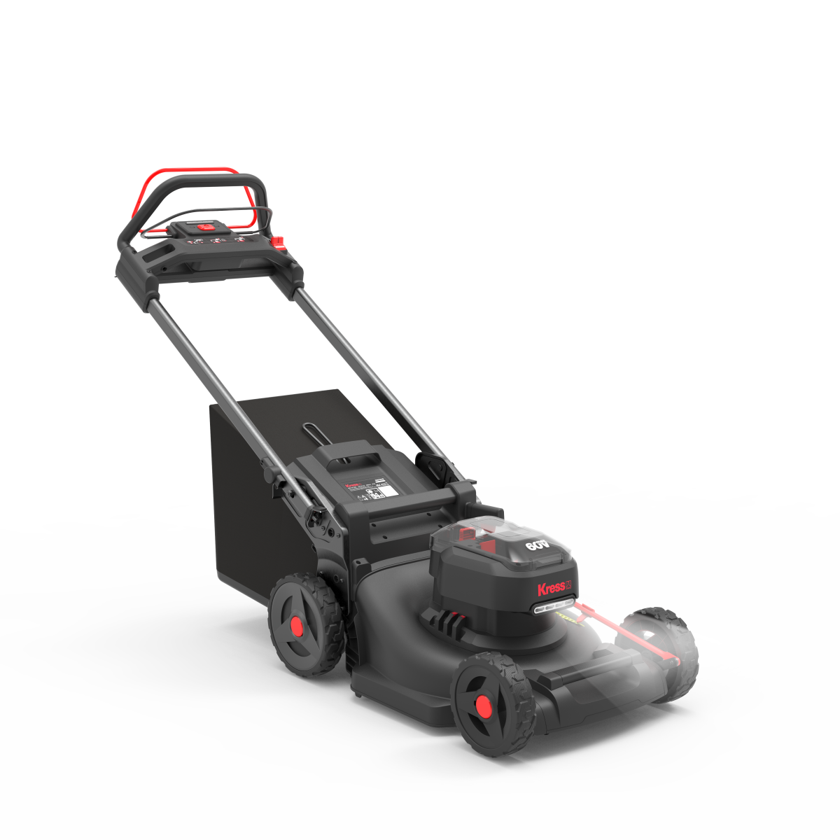 KRESS KG757E.9 ACCUGRASMAAIER 60V – INCLUSIEF 2× KA3002 ACCU & KA3714 SNELLADER