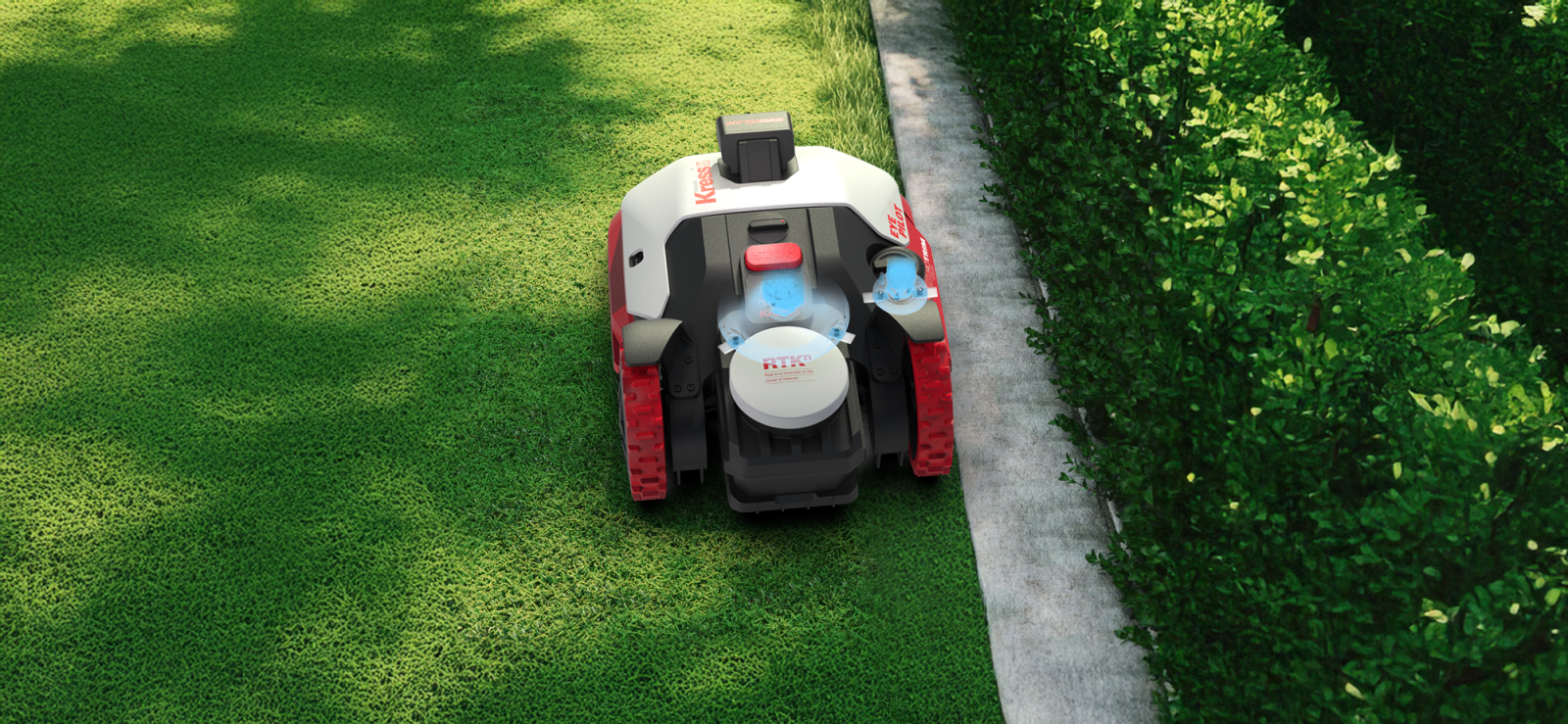 KRESS KR273E DRAADLOZE ROBOTMAAIER MET CAMERA 3000M² ZEROTRIM TECHNOLOGIE