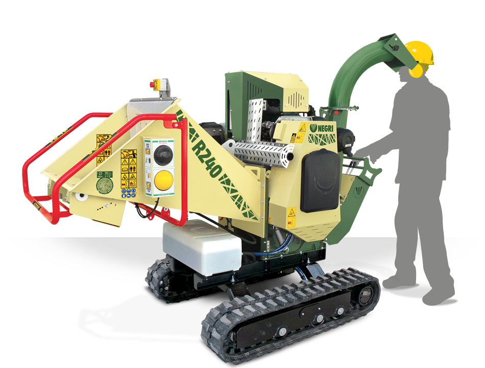 NEGRI Hakselaar R240 13pk Honda GX390 Benzine, rupsbanden